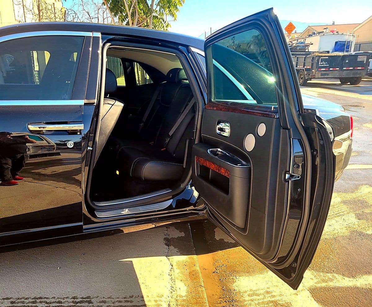 Hand-finished interior of the Rolls-Royce Ghost